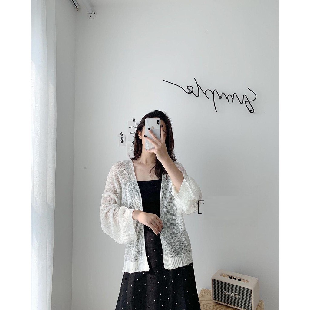 Áo khoác cardigan len mỏng