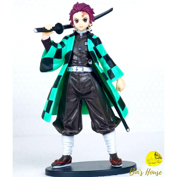 Mô Hình Nhân Vật Truyện Kimetsu no Yaiba -Tanjirou- Nezuko- Zenitsu-Inosuke-Giyuu-Shinobu cao 16cm