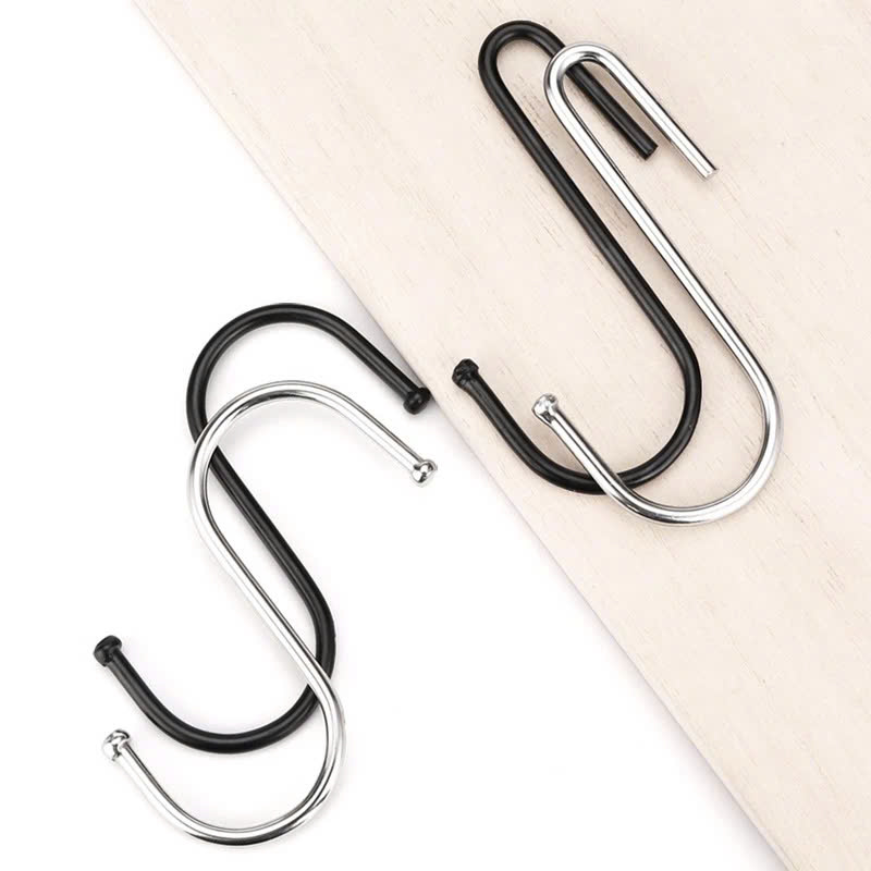 COMBO 10 MÓC INOX HÌNH CHỮ S NHỎ