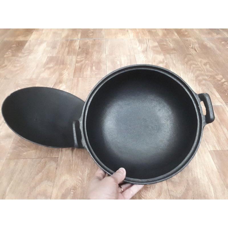 Nồi gang đúc kho cá thịt, nấu lẩu đk 25cm