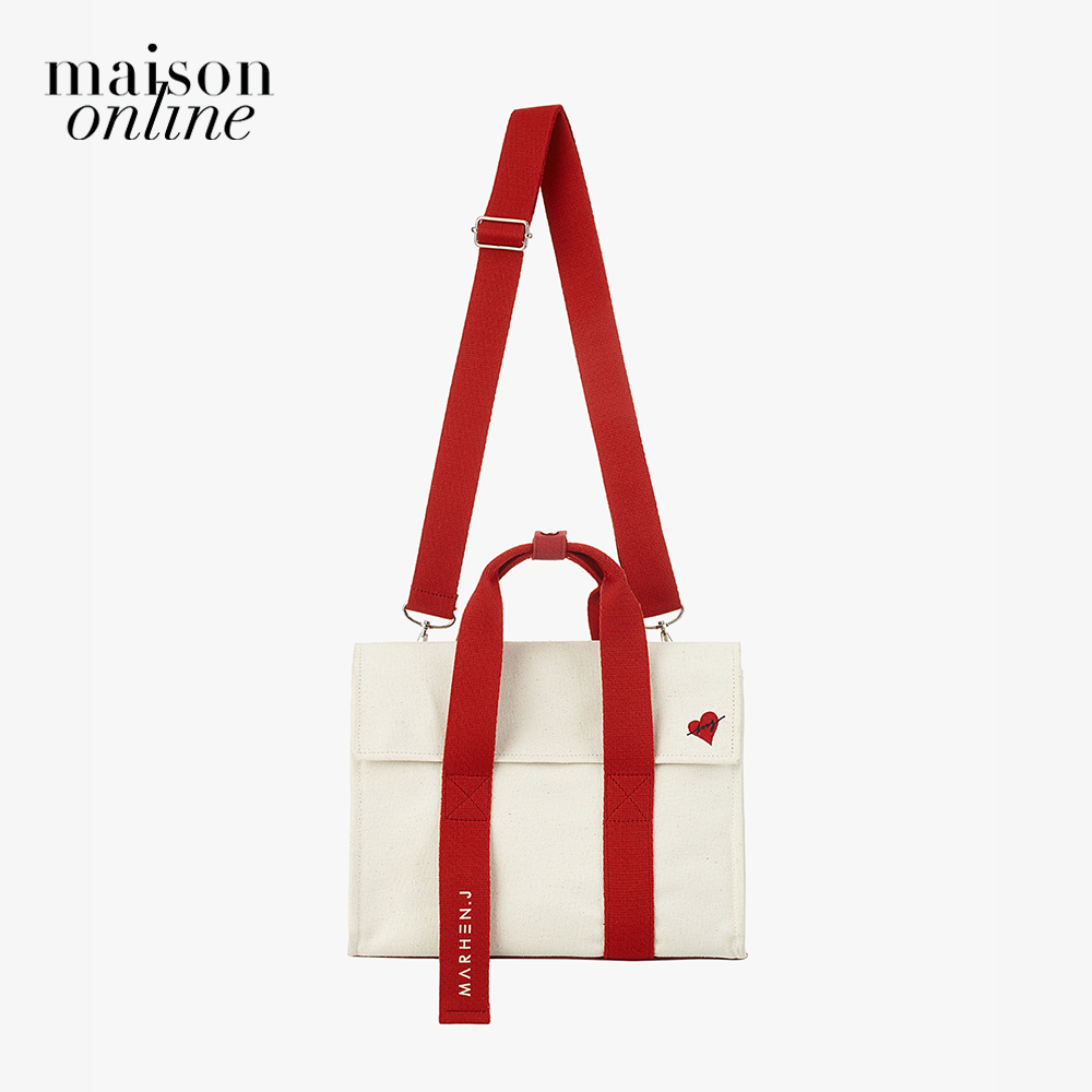 Marhen.J - Túi đeo vai chữ nhật nắp gập vải bố Roy Mini MJ19AROYMN-HS