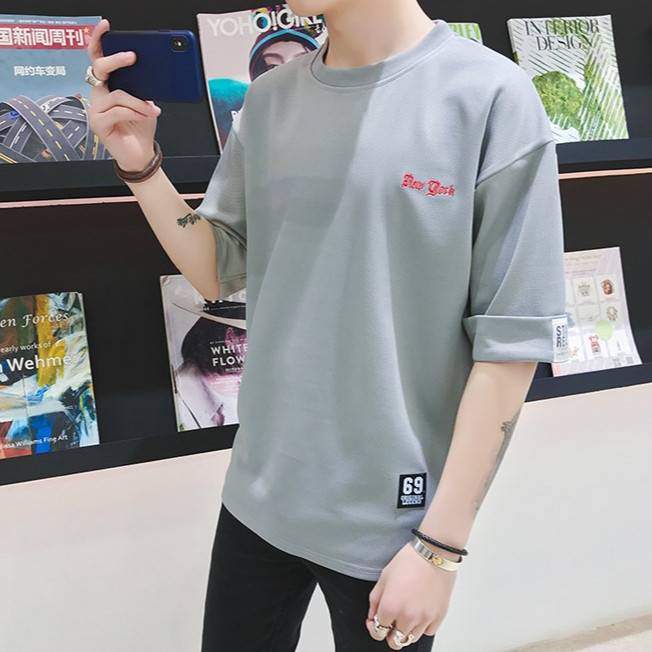 Áo thun nam tay lỡ form rộng Stay Real 69