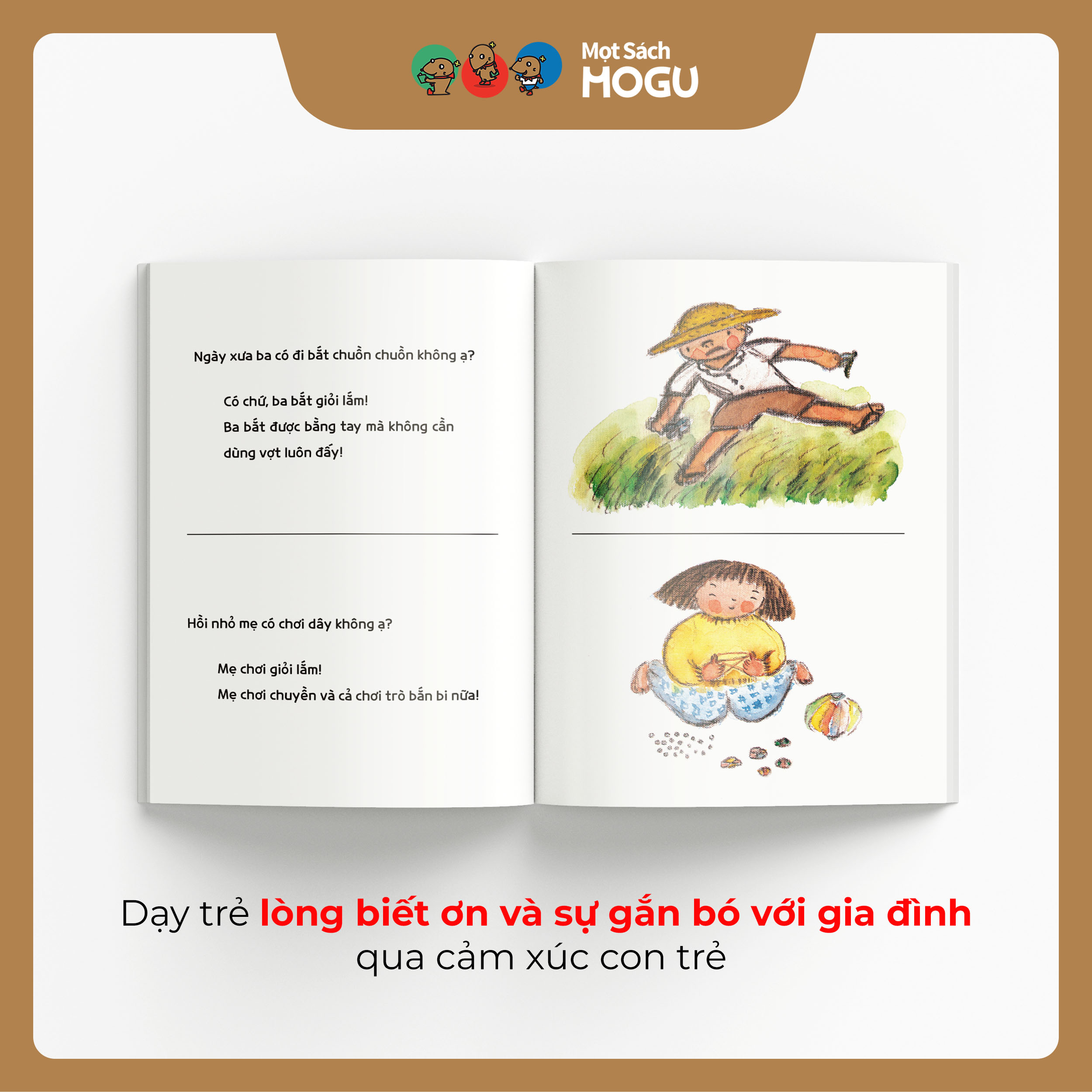 Truyện Ehon bé 3-4-5 tuổi - Ba và mẹ