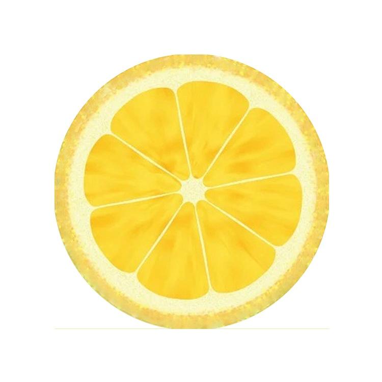 Tấm lót chuột máy tính hình tròn họa tiết trái cây Duashop