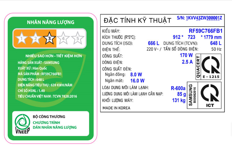 Tủ lạnh Samsung Inverter 648 lít Multi Door RF59C766FB1/SV - Hàng chính hãng - Chỉ giao Hà Nội