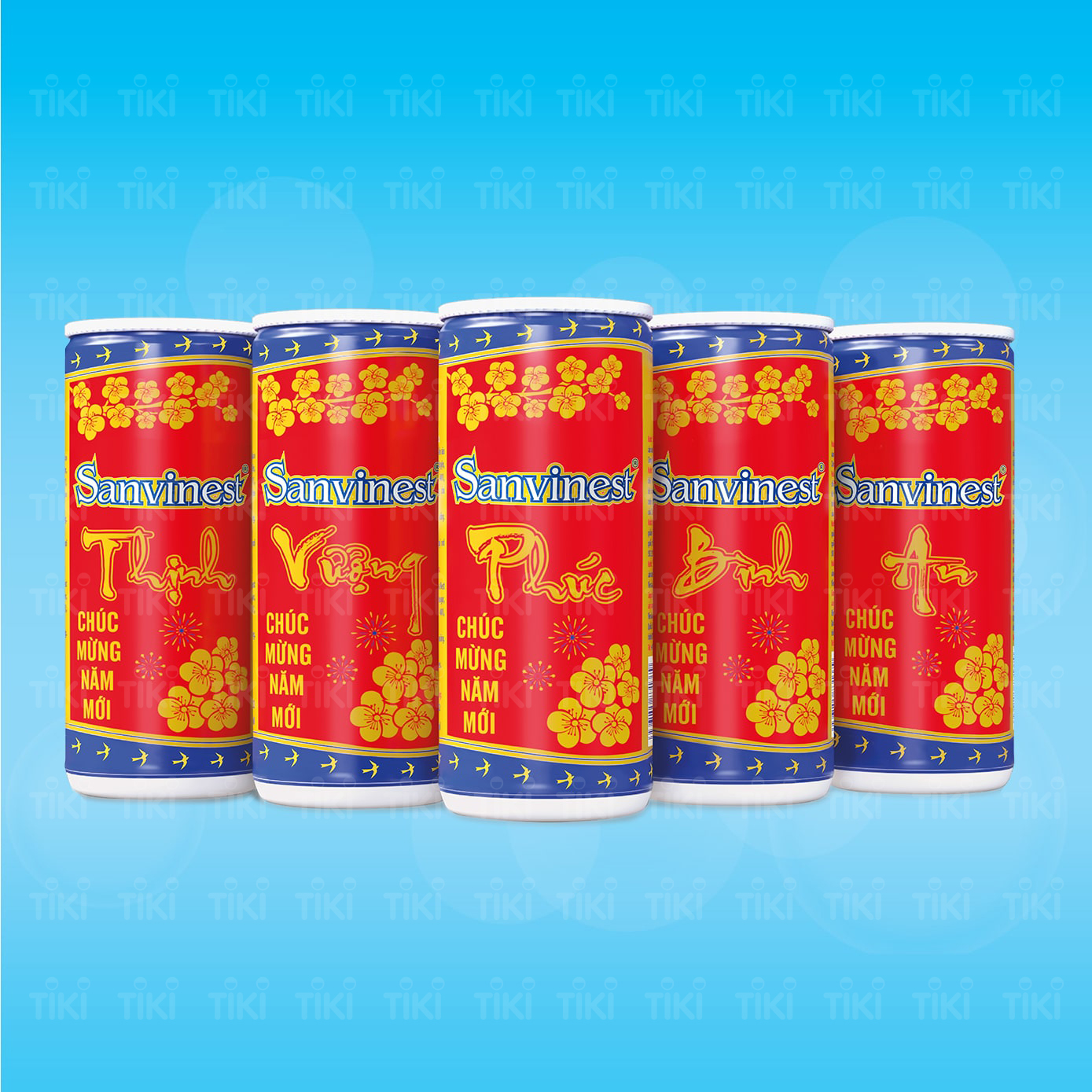 [Hộp 10 lon xuân] Nước Yến sào Sanvinest Khánh Hòa đóng lon 190ml - Có đường 121