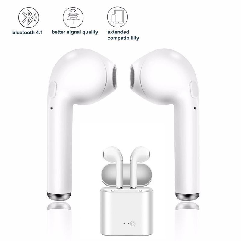 Tai nghe Bluetooth không dây i7s TWS mini 5.0 Tai nghe khử tiếng ồn khi chuyển động trong tai có micrô Thời trang mới nhất PK i12 Màu sắc: chỉ một bên tai bk