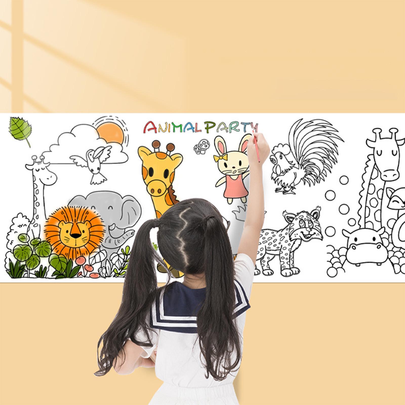 Portable Children Drawing Roll Poster Student Children