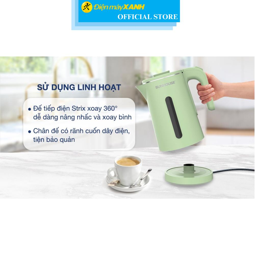 Bình đun siêu tốc Sunhouse 1.8 lít SHD1353 - Hàng Chính Hãng