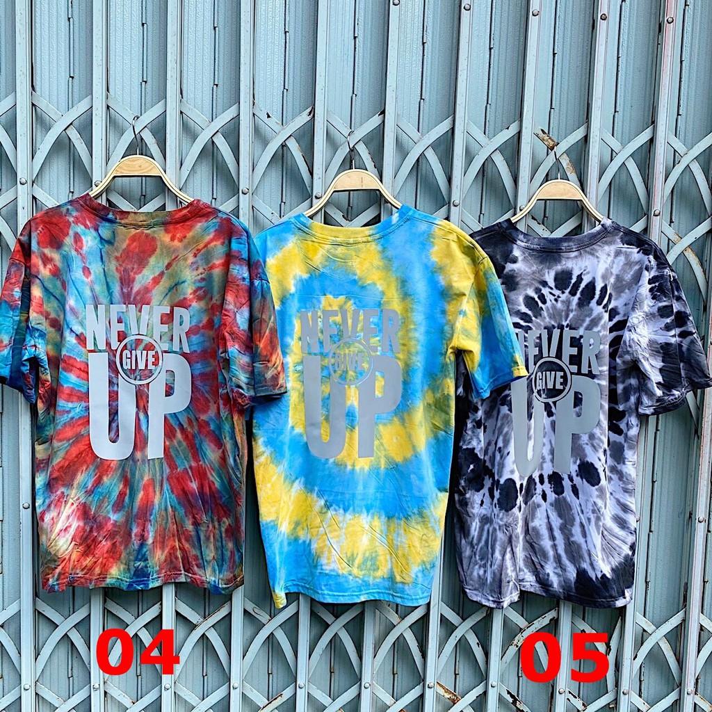 Áo thun tyedie cotton màu nhuộm