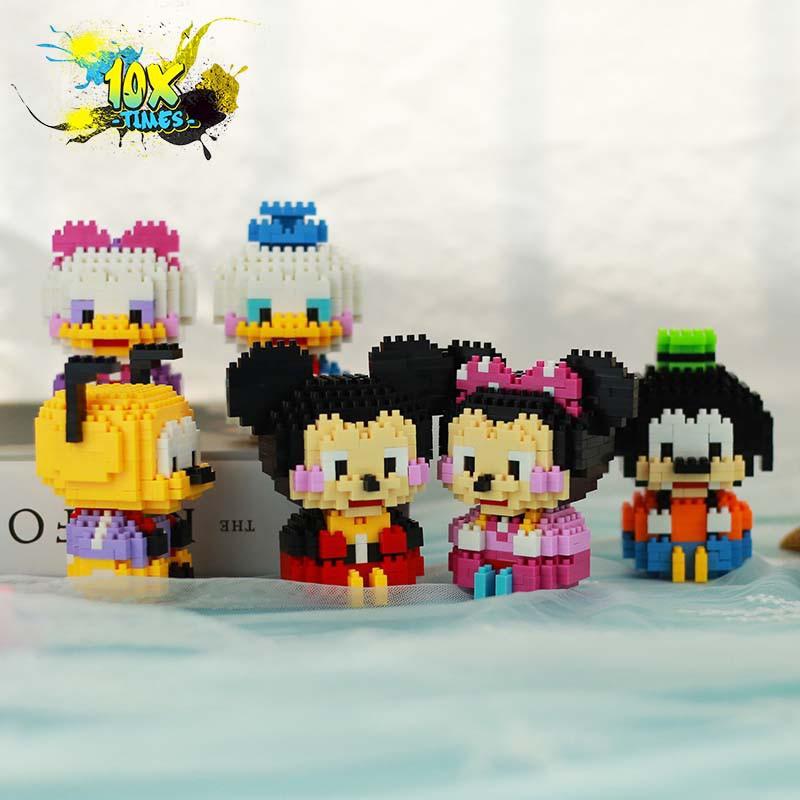 Đồ chơi Lego nano 3D mô hình lắp ghép đồ chơi disney vịt donald, chuột mickey lego sáng tạo trẻ em, quà tặng sinh nhật