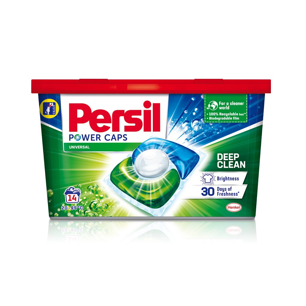 Viên Giặt Xả PERSIL POWERS CAPS 14 Viên Expert Công Nghệ Sạch Sâu