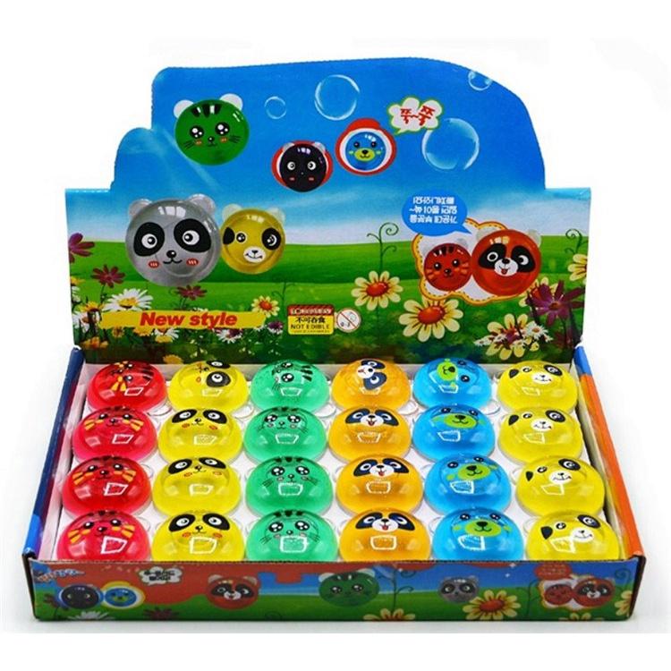 Slime MẶT MÈO mặt gấu trúc 9 màu cực đẹp Đồ chơi hũ slam chất nhờn ma quái squishy
