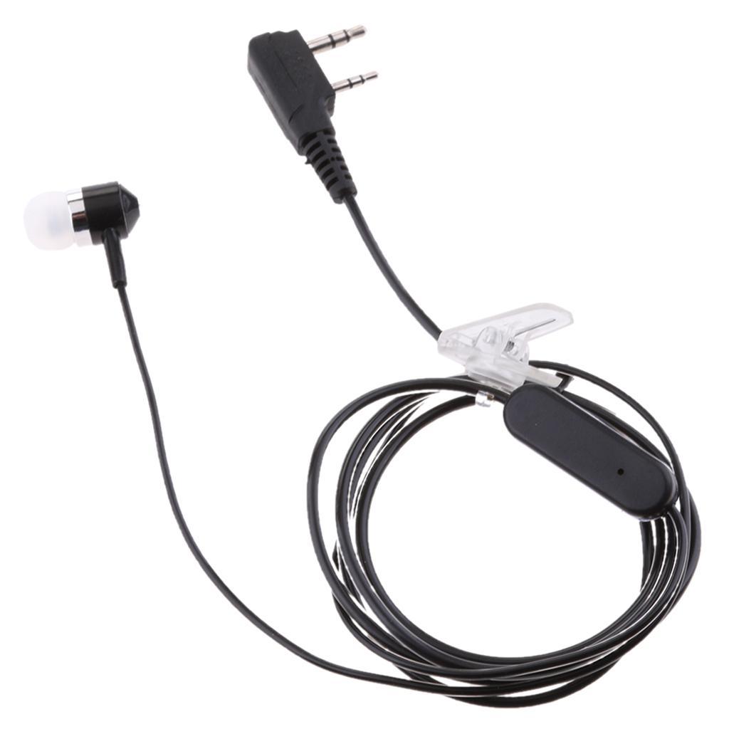 For  EARPHONE EARPIECE HEADSET MIC SECURITY 2 PIN   BLACK