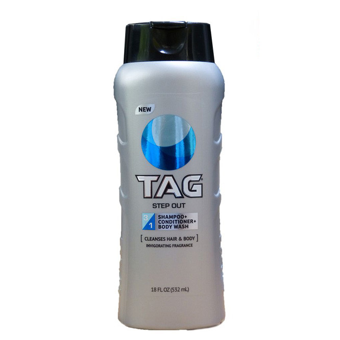 Sữa tắm gội xả Tag 3-in-1 Wash Step Out 532 ml - USA