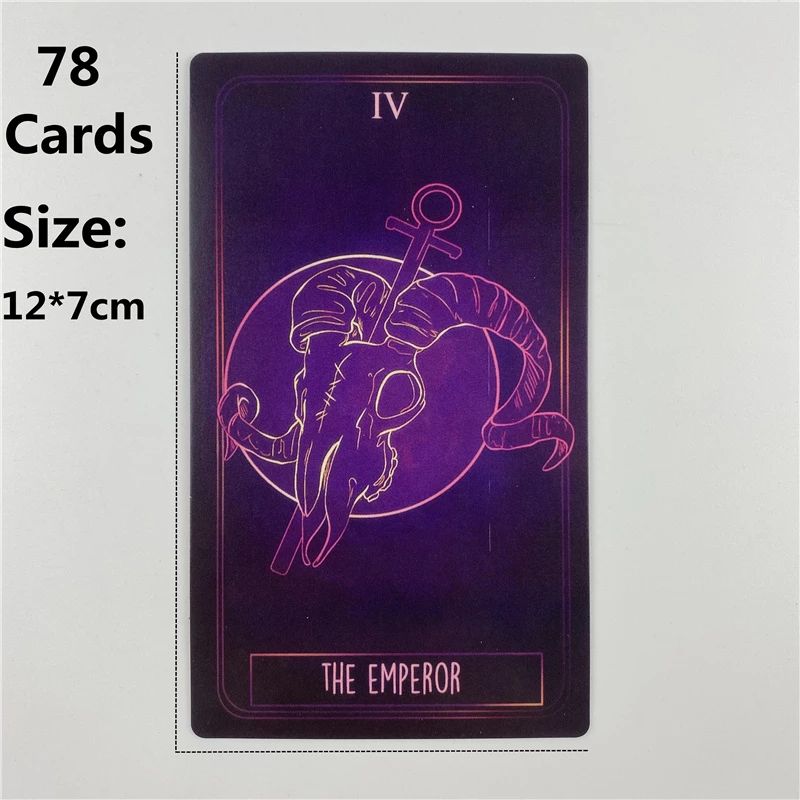 (Size Gốc) Bộ Bài The Bone Tarot  Thẻ Mạ Cao Cấp