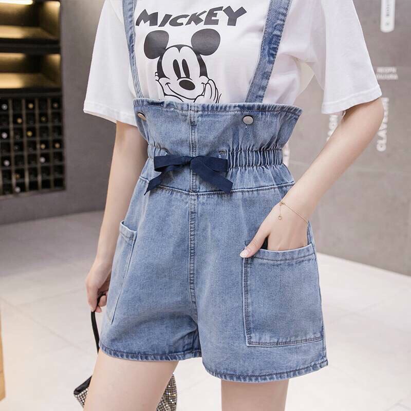 Quần Yếm Ngắn Lưng Thun