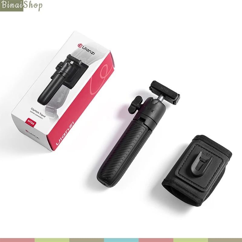 Ulanzi MT-66 – Tripod Kẹp Balo Quay POV 3-In-1, Thao Tác Nhanh Action Connector, Ball Head Xoay 360° Cho DJI Action, GoPro, Insta360 - hàng chính hãng