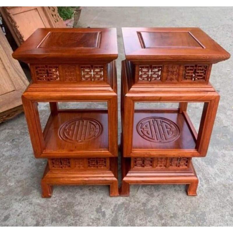 Đôn đèn gỗ hương đá, đôn vuông kê tượng…
