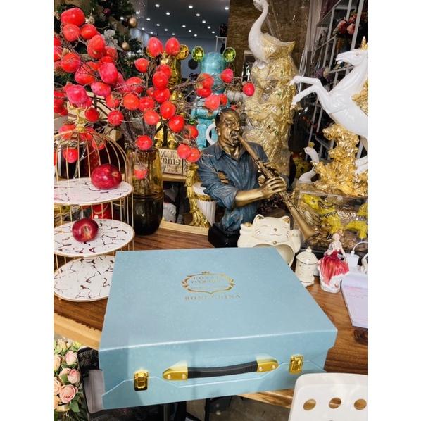 BỘ ẤM CHÉN SỨ SƯƠNG HOA TRÀ