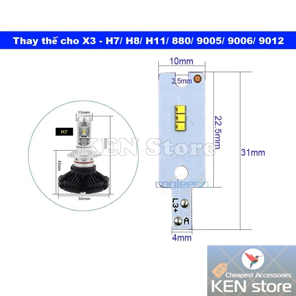 Bóng led, nhân led, chip led ZES thay thế cho bóng led X3 15W