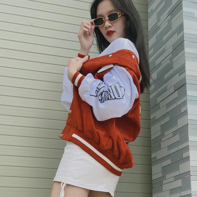 Áo khoác nhung nam nữ bomber unisex gió jacket cúc bấm form rộng local brand ulzzang phong cách hàn quốc đep CHỮ G