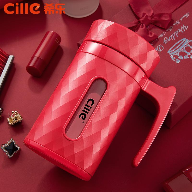 Giá thấp nhất Xile thủy tinh hai lớp nam và nữ dành cho người lớn tách trà văn phòng kinh doanh vỏ nhựa chịu nhiệt độ cao cốc thủy tinh nhựa chống rơi