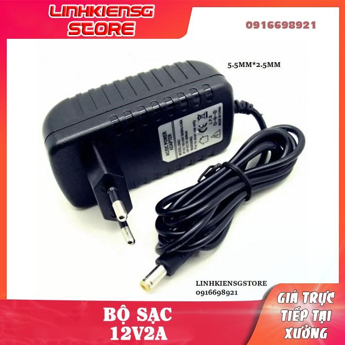 Nguồn Điện Sạc Adapter 12V 2A jack DC 5.5 * 2.5 mm - nguồn camera ĐÈN LED livestream live makeup trang điểm.