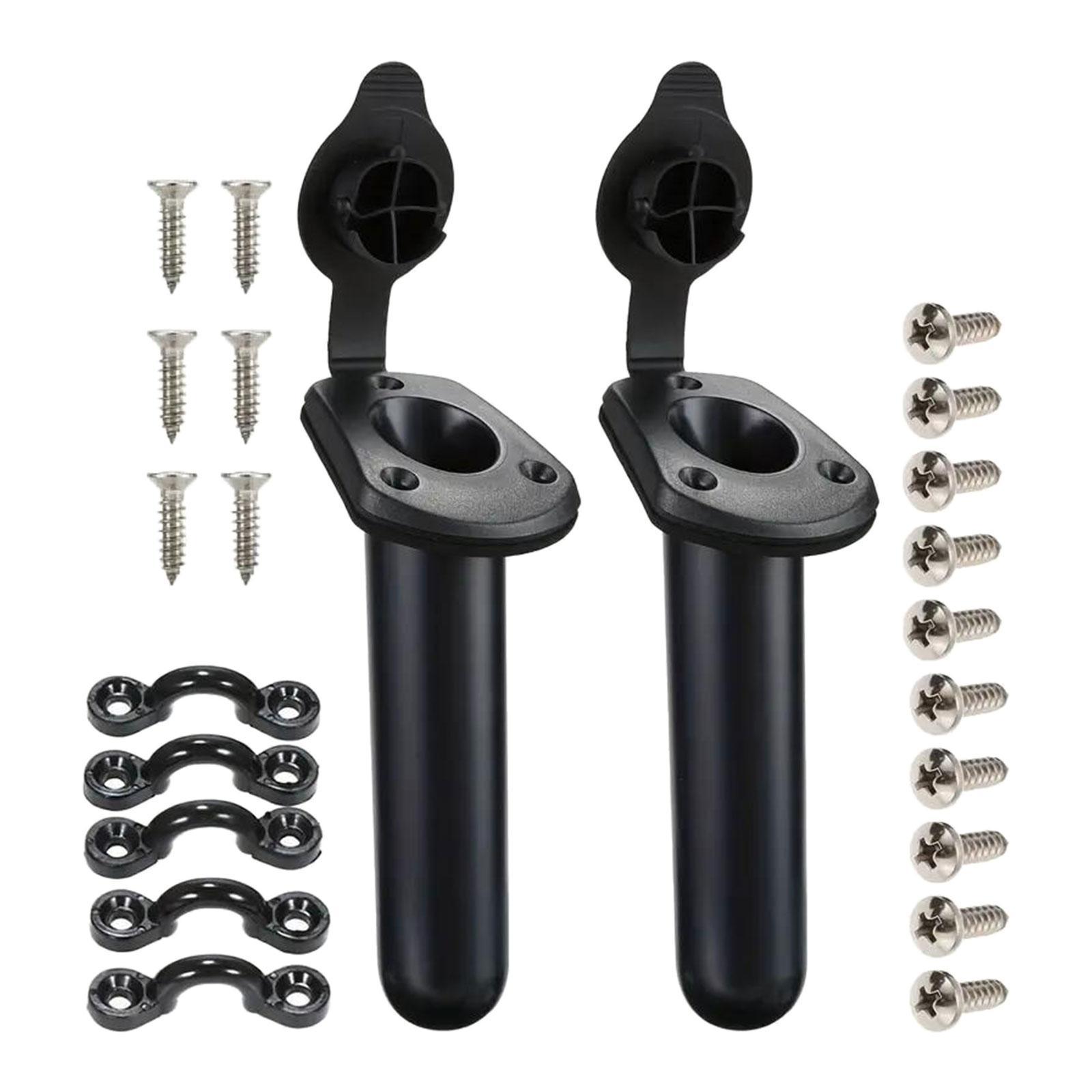 Kayak Fishing Rod Holder Fishing Boat Rod Holders and Cap Cover Professional Durable Fishing Tackle Accessory Tool for Canoe