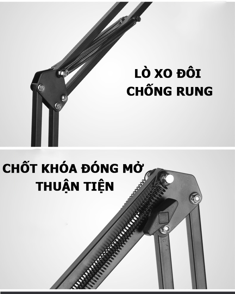 Giá Đỡ, Kẹp Điện Thoại, Máy Tính Bảng; Kẹp Cạnh Bàn, Giường, Tủ - Hàng Nhập Khẩu