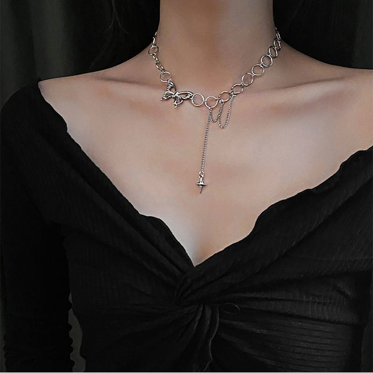 Vòng cổ choker titan nữ phong cách Hàn Quốc, Trang sức Bé Heo BHDC253