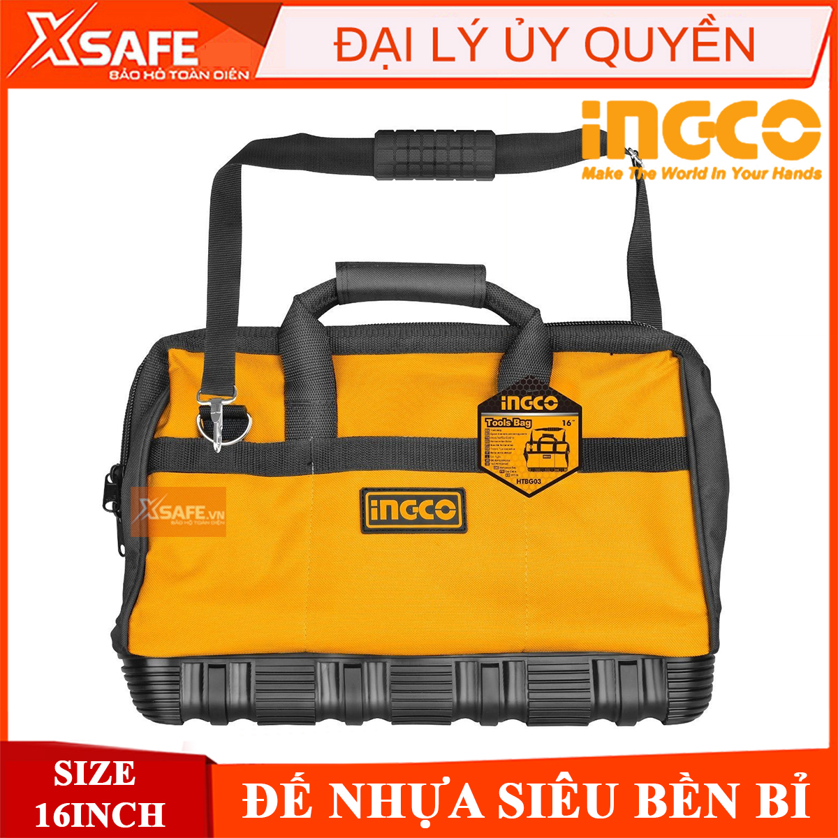 Túi đựng dụng cụ 16 inch INGCO HTBG03