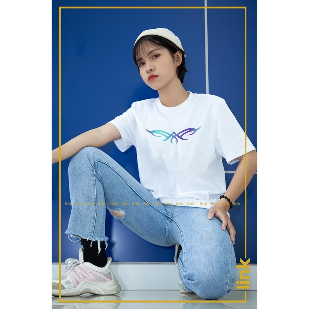 Áo thun unisex phản quang TAM GIÁC sang chảnh tay lỡ