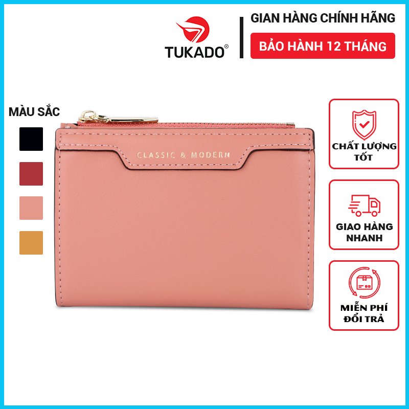 Ví Ngắn Nữ Mini Cầm Tay Thời Trang TAILIAN Nhỏ Gọn Cute Dễ Thương Da Mềm Cao Cấp Nhiều Ngăn TL32 