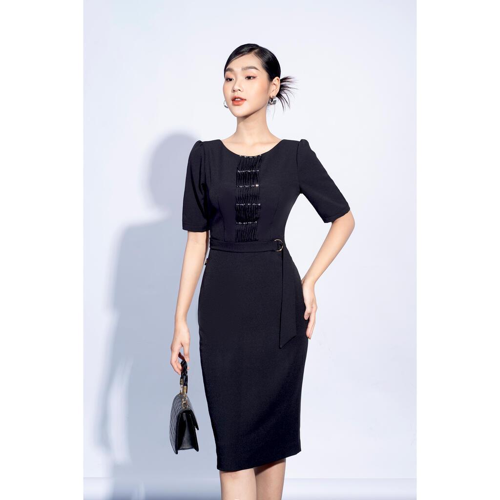 Đầm bút chì, cổ tròn MMOutfit M-DA080421216