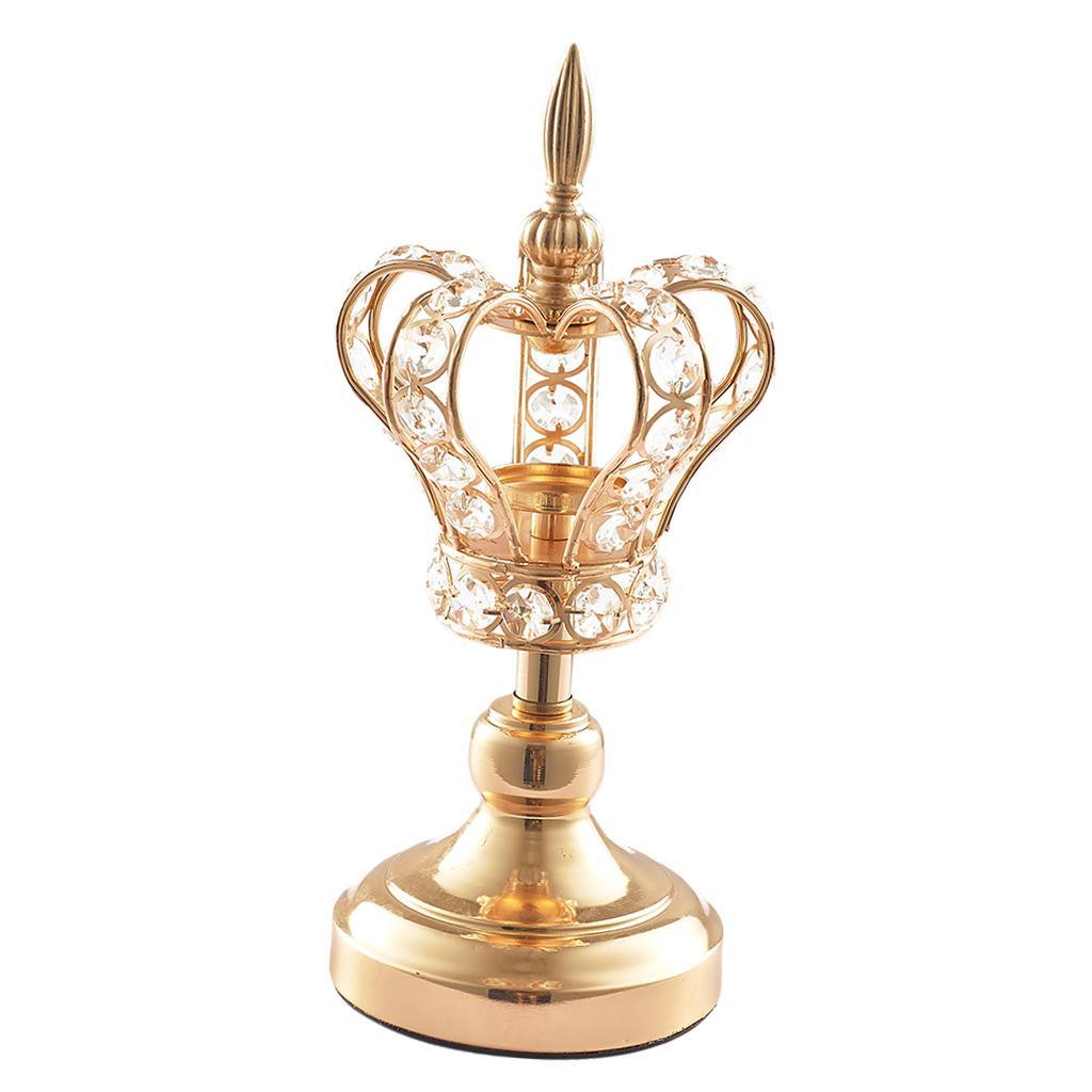 Golden Candle Holder Ornament Photo Holder Photo Prop Table Decor