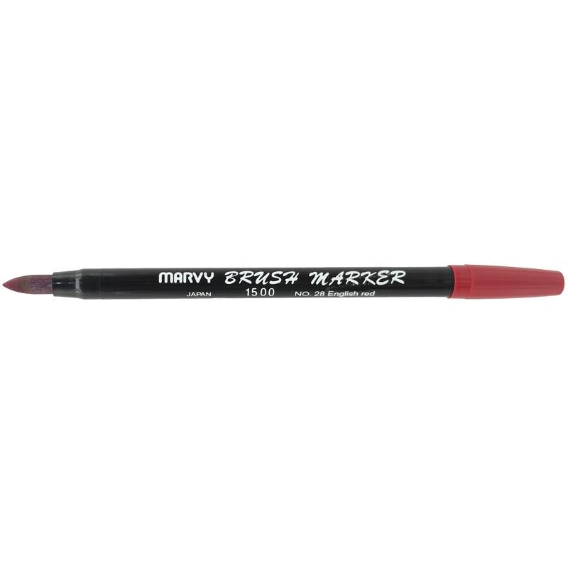 Bút Lông Màu Brush Marker - Marvy 1500-28 - English Red