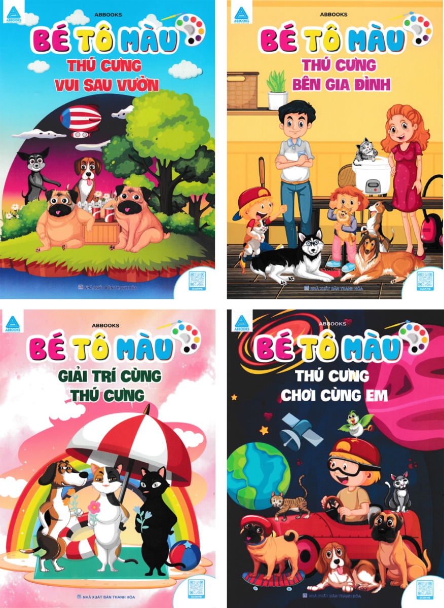 Combo Bé Tô Màu - Thú Cưng _ABB