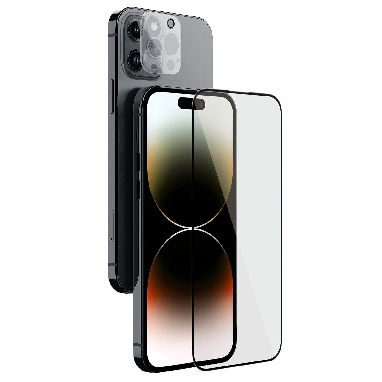 Kính Cường Lực Bảo Vệ Màn Hình và Camera Nillkin 2in1 HD Full Screen Tempered Glass cho iPhone 15 / iPhone 15 Plus / iPhone 15 Pro / iPhone 15 Pro Max - Hàng Chính Hãng