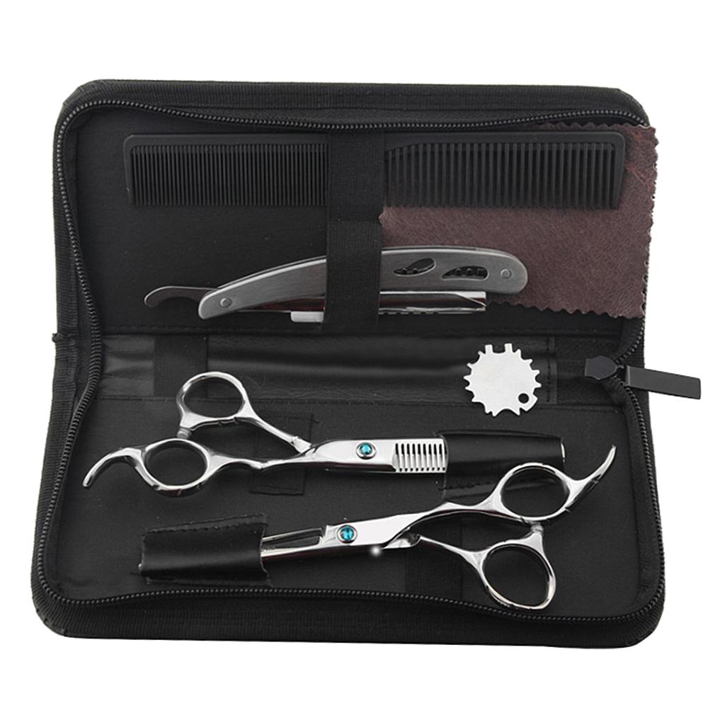 Home Barber Scissors Hairdressing Shears Hair Cutting Salon Comb Brush