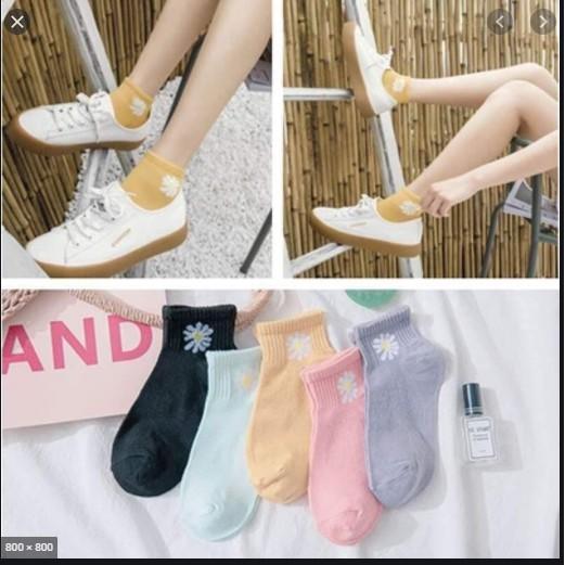 Túi 10 đôi tất vớ nữ hoa cúc