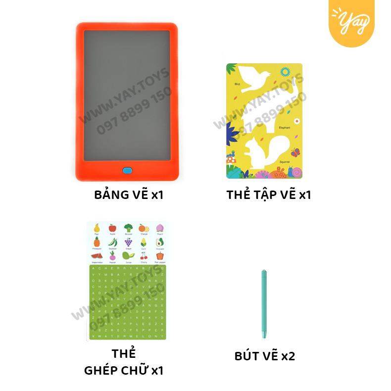 Bảng Viết Vẽ Tự Xoá Điện Tử LCD Thông Minh Cho Bé 3+ Mideer