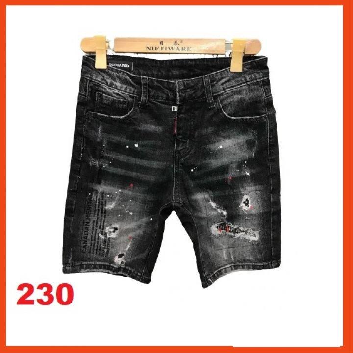 Quần short jean chất bò co giãn- quần lửng nam nhiều mẫu thời trang TINA ms 225