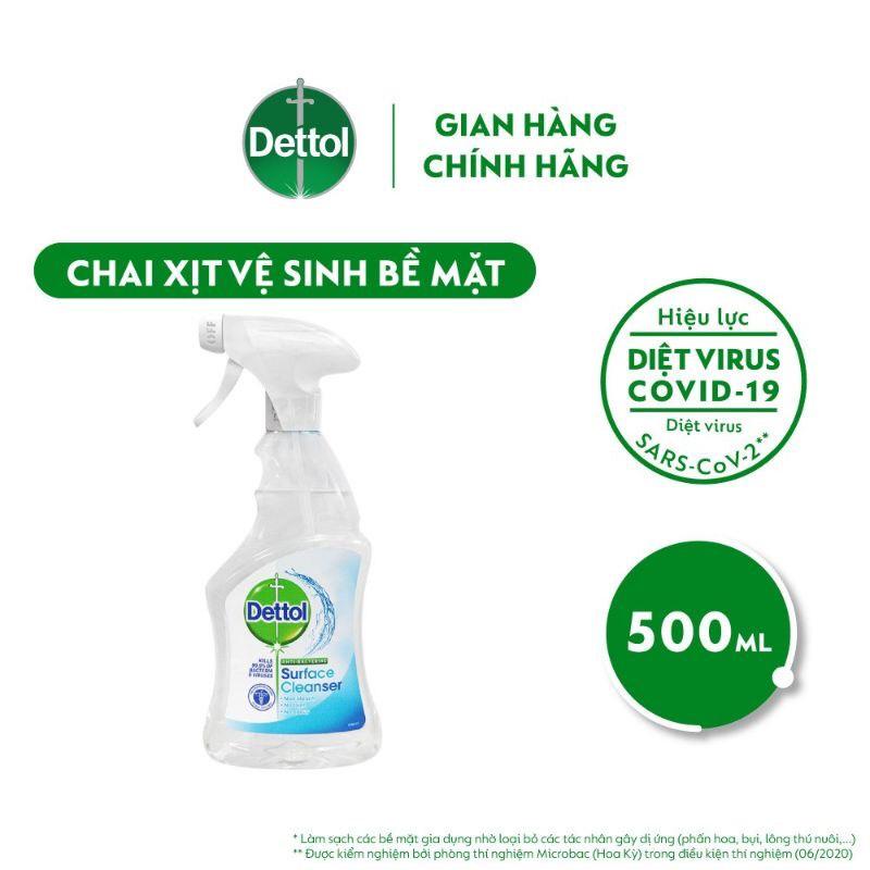 -CHAI XỊT VỆ SINH BỀ MẶT SÁT KHUẨN DETTOL. Hàng chính hãng DKSH Việt Nam.