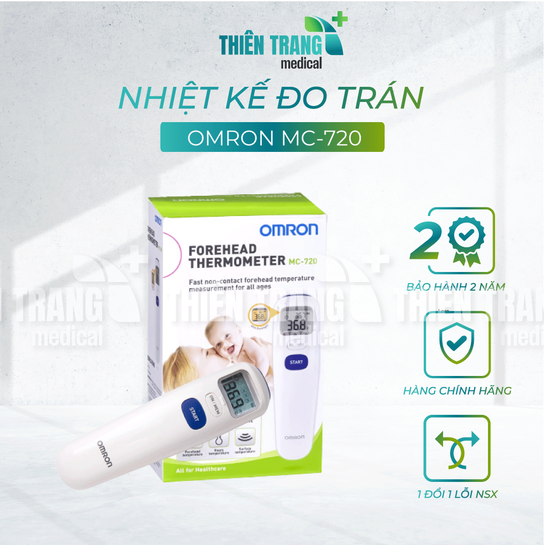 NHIỆT KẾ ĐO TRÁN OMRON MC-720 Thiên Trang Medical