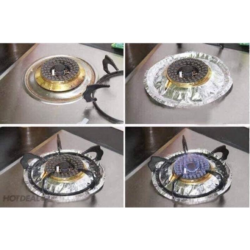 Sét 10 tờ lót bếp ga tròn giúp bảo vệ bếp ga sạch sẽ