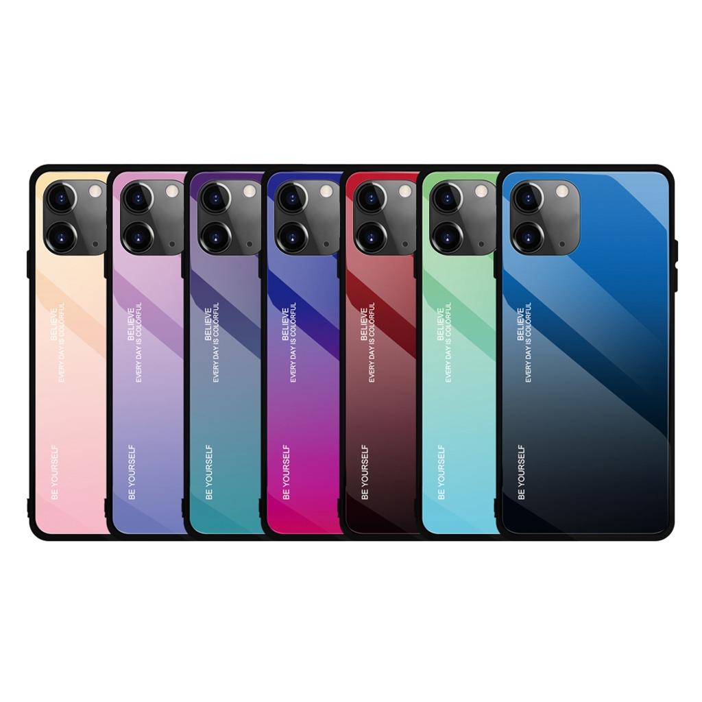 Gradient glass cover for iPhone 11 Pink 6.1 inch for iPhone 11