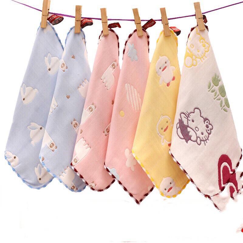 Khăn mặt cotton lee lee 6 lớp cho bé