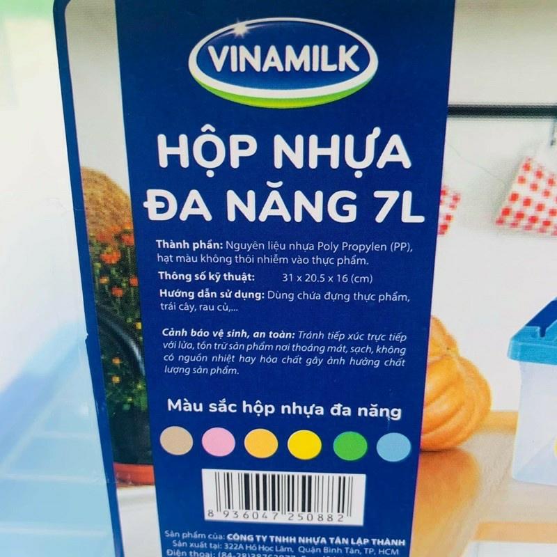 Hộp nhựa đựng thực phẩm , đồ đa năng có quai xách và nắp gài đậy kín chắc chắn bảo quản thực phẩm đựng đồ