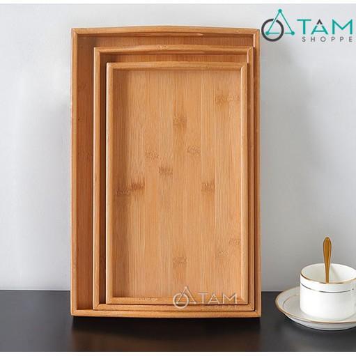 Khay gỗ đựng trà gỗ tre cao cấp số 13